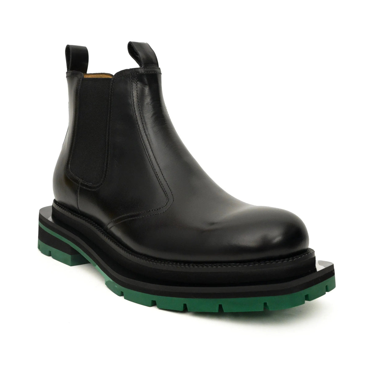 Black Green-Sole Chelsea Boots VanPasch