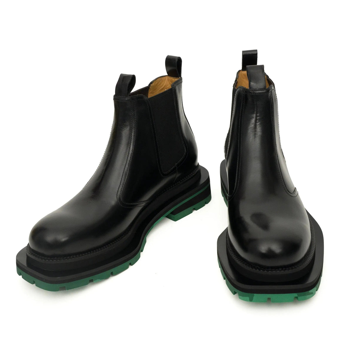 Black Green-Sole Chelsea Boots VanPasch