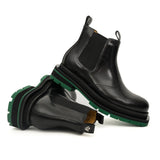 Black Green-Sole Chelsea Boots VanPasch
