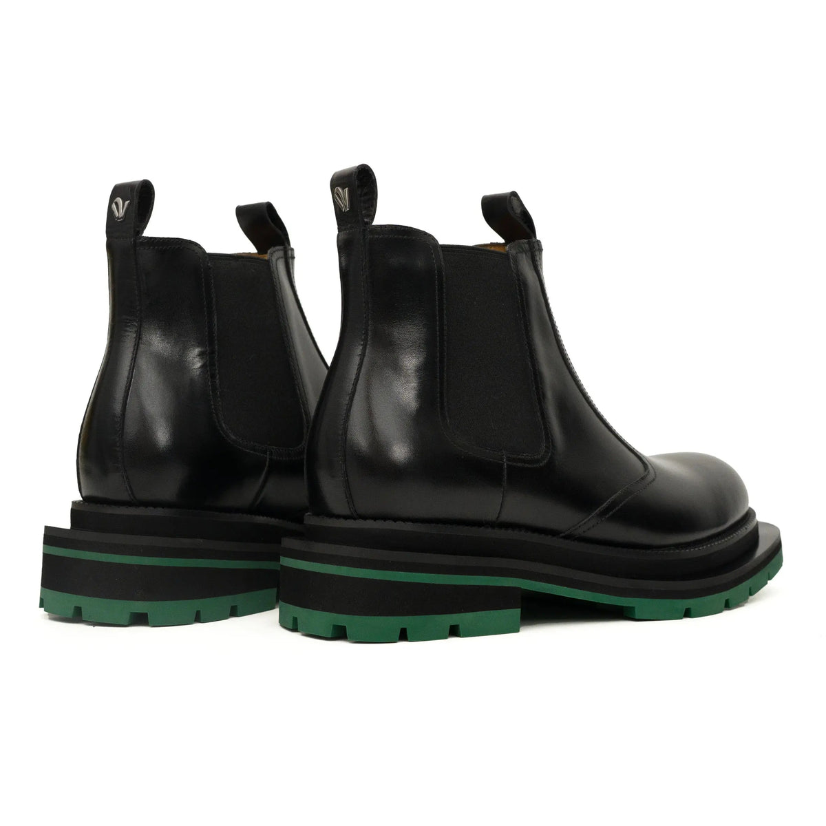 Black Green-Sole Chelsea Boots VanPasch