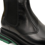 Black Green-Sole Chelsea Boots VanPasch