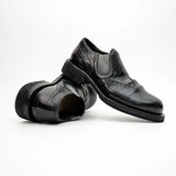 Washed Horse Leather Slip-On Casual Shoes