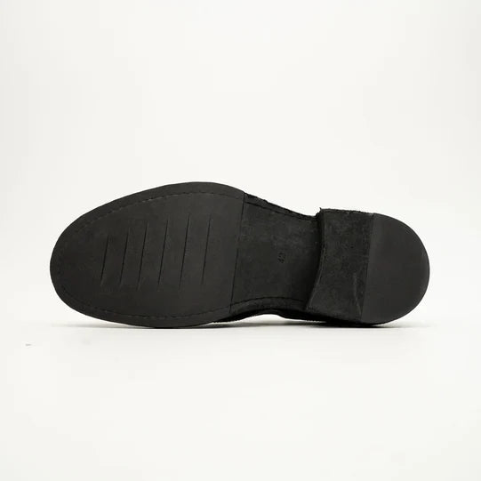 Washed Horse Leather Slip-On Casual Shoes
