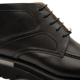 Leather Lace-Up Ankle Boots