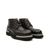 Leather Lace-Up Ankle Boots