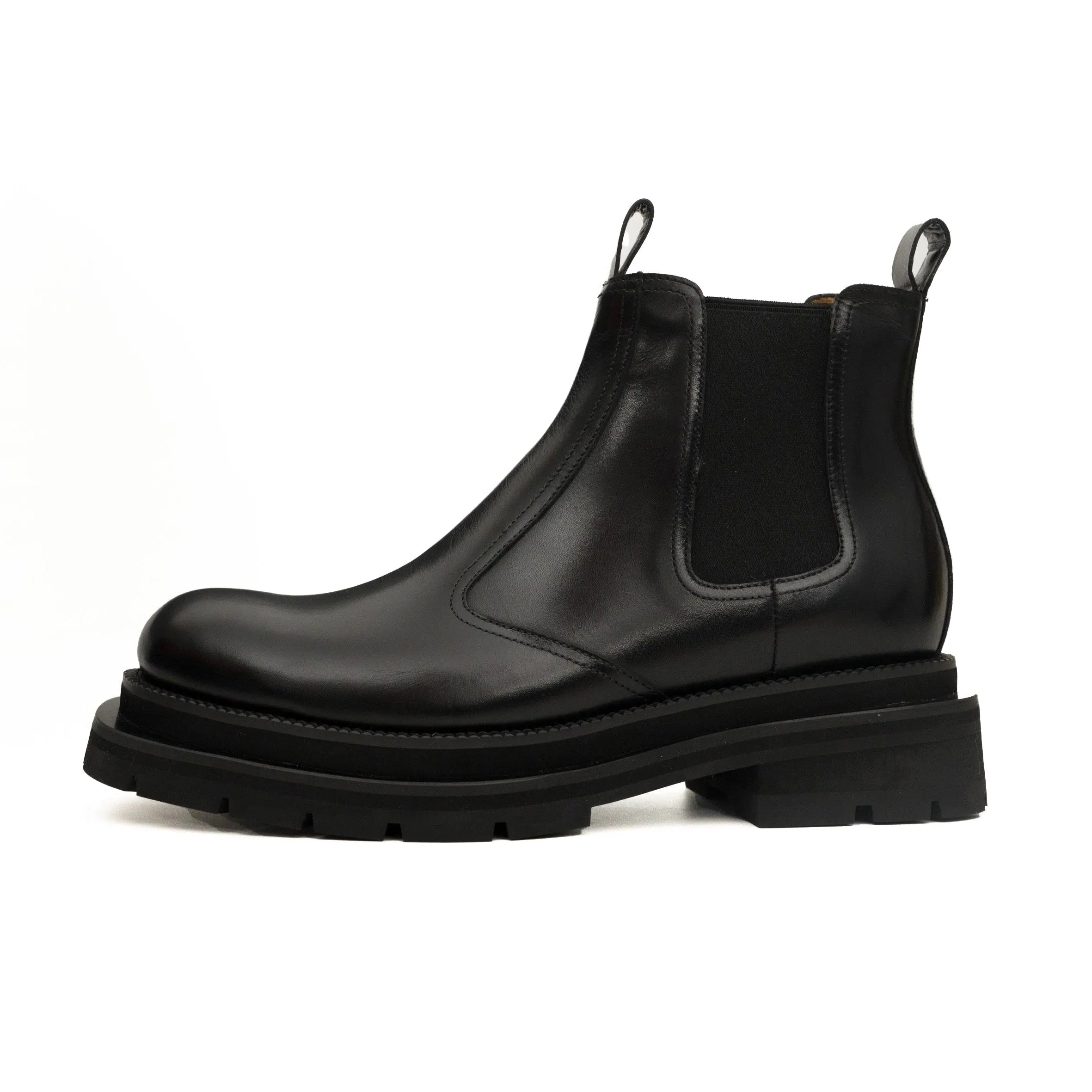 Black Lug-Sole Chelsea Boots VanPasch