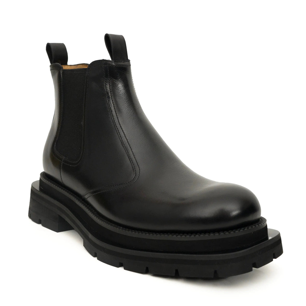 Black Lug-Sole Chelsea Boots VanPasch