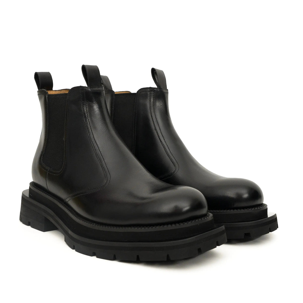 Black Lug-Sole Chelsea Boots VanPasch