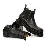 Black Lug-Sole Chelsea Boots VanPasch