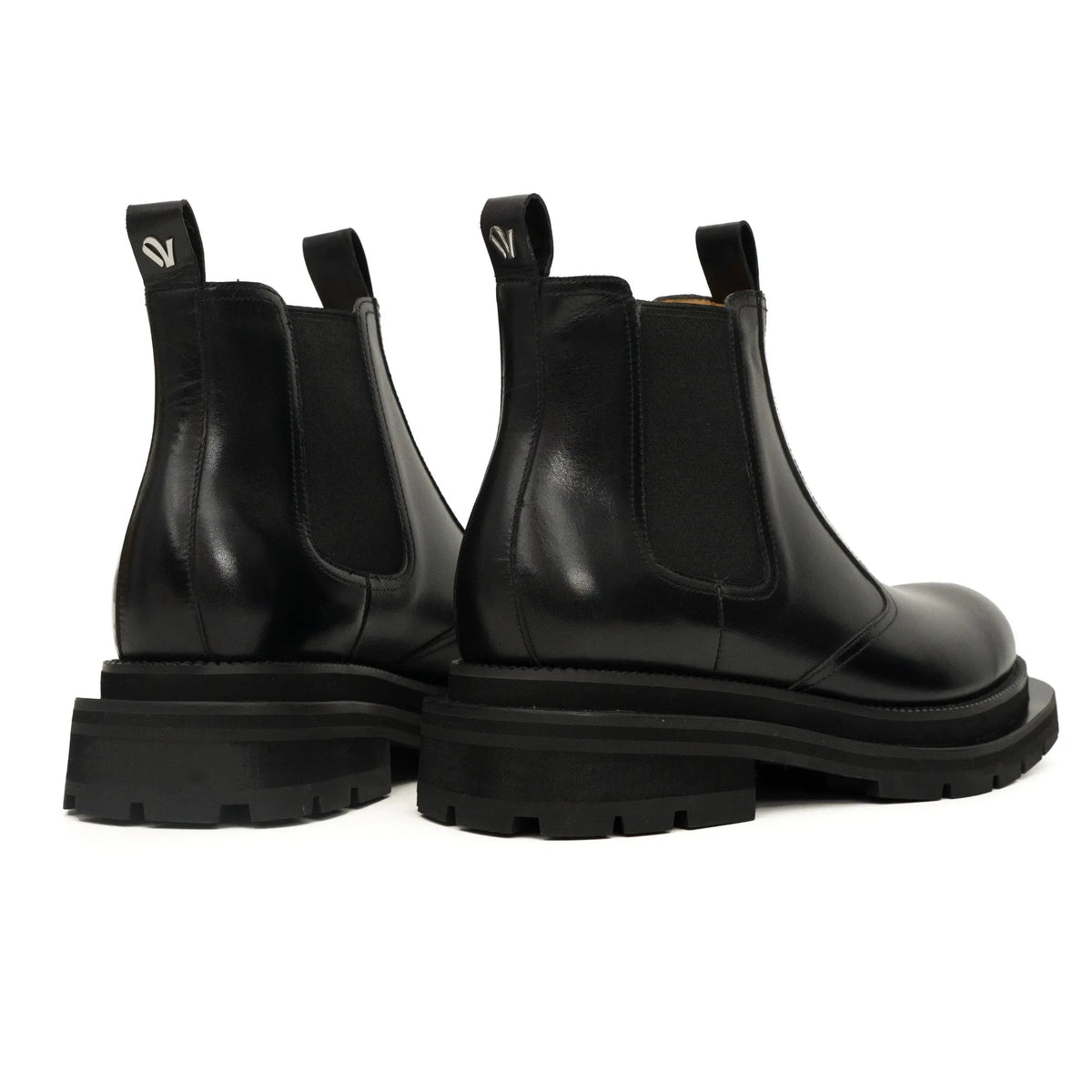 Black Lug-Sole Chelsea Boots VanPasch