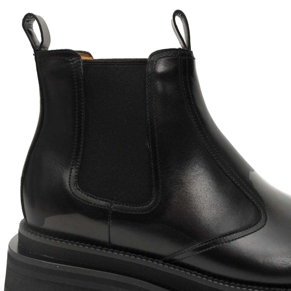 Black Lug-Sole Chelsea Boots VanPasch