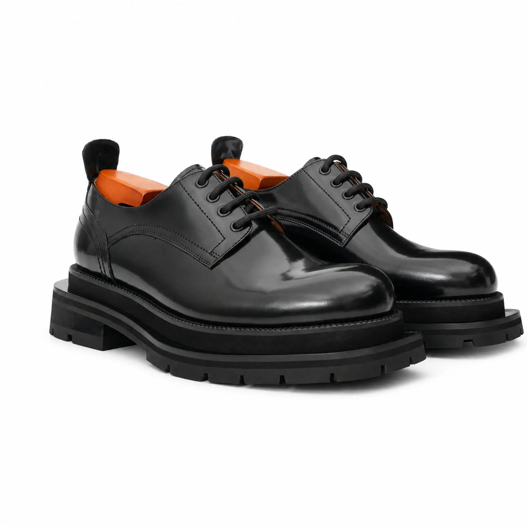 Lug-Sole Derby Shoes for Men
