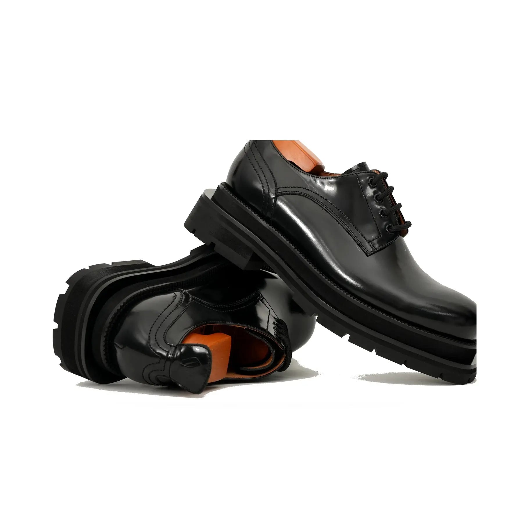 Lug-Sole Derby Shoes for Men