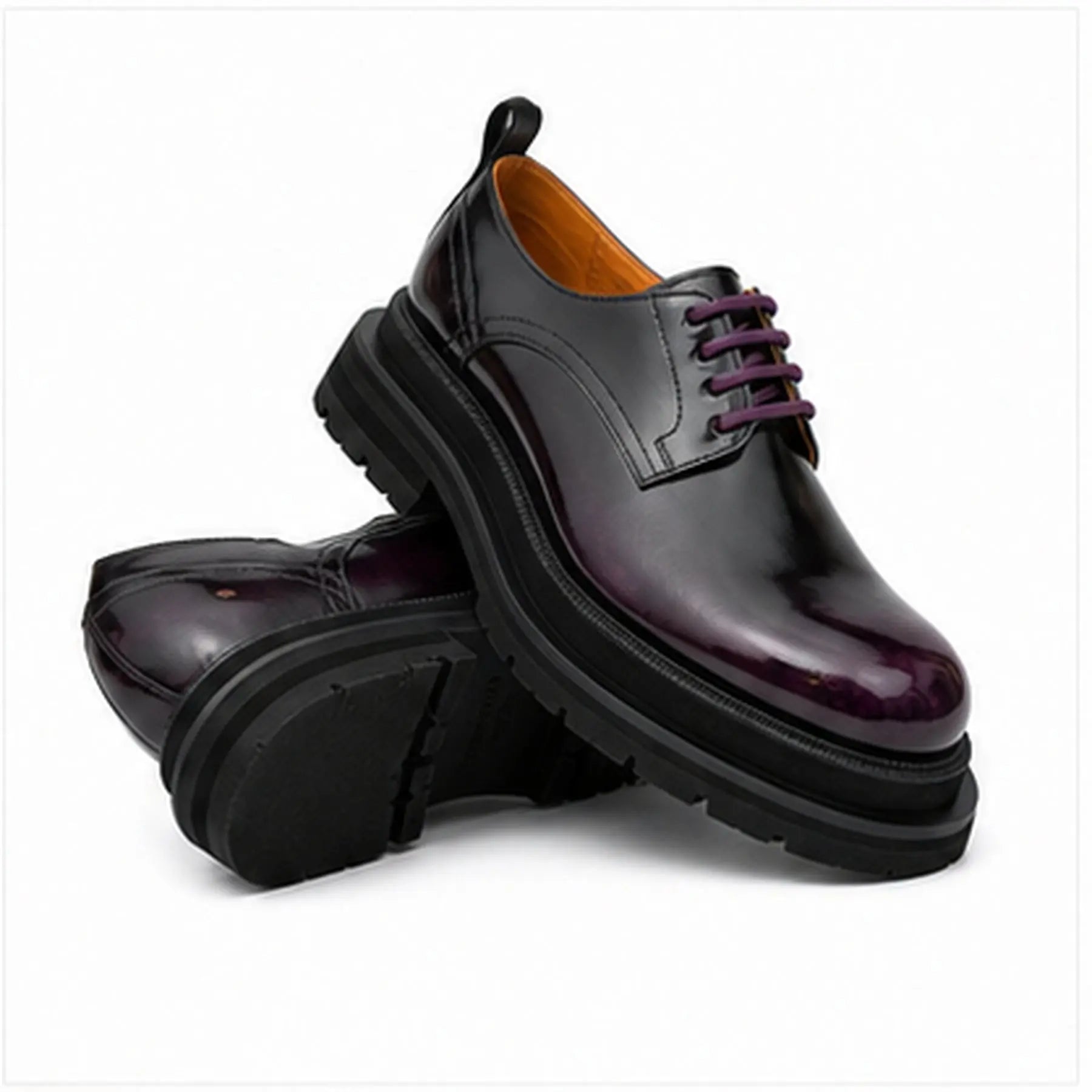 Lug-Sole Derby Shoes for Men
