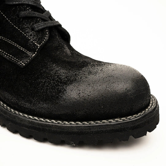 Suede Lace-Up Combat Boots