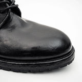 Black Washed Leather Derby VanPasch