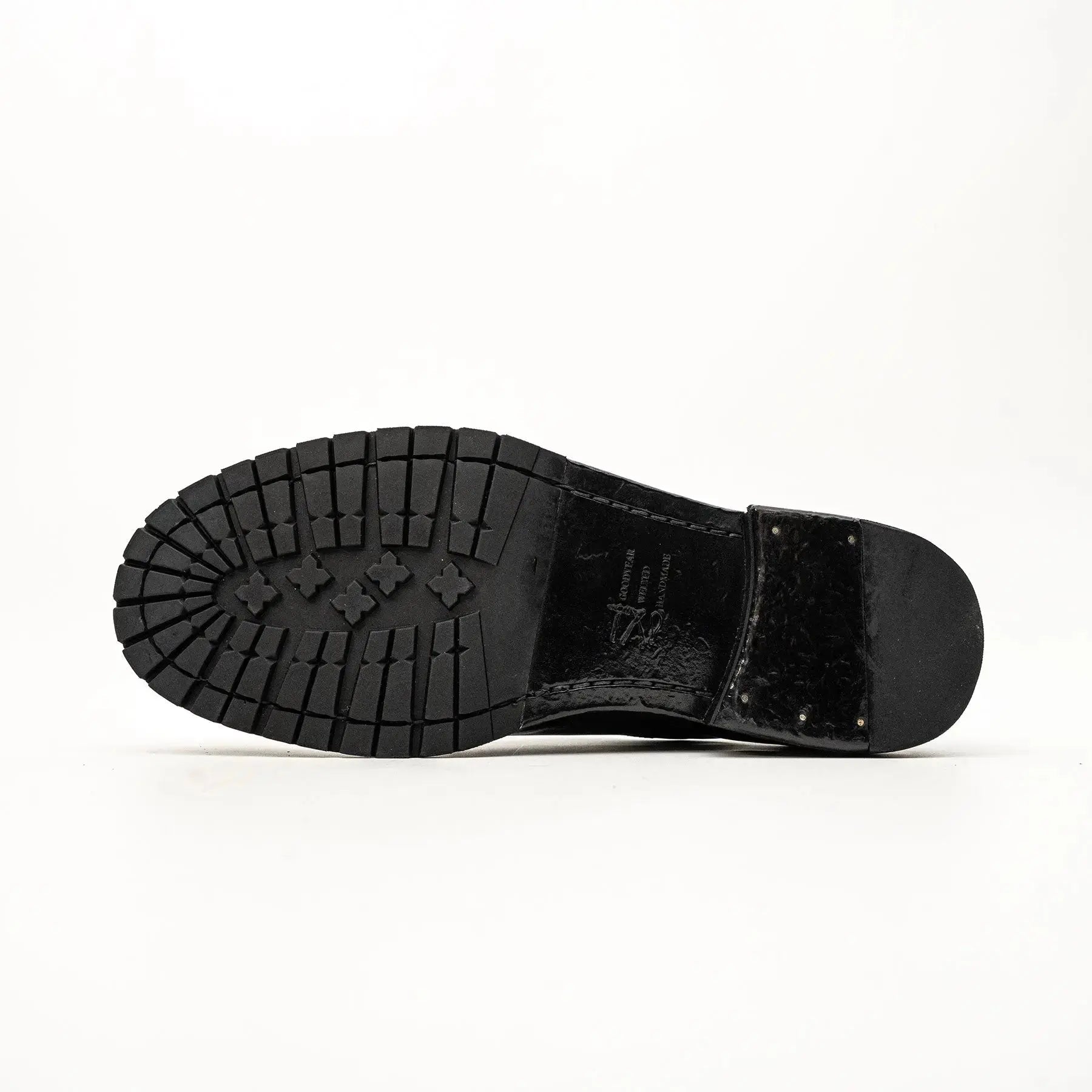 Black Washed Leather Derby VanPasch