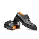 Black derby brogue shoes VanPasch