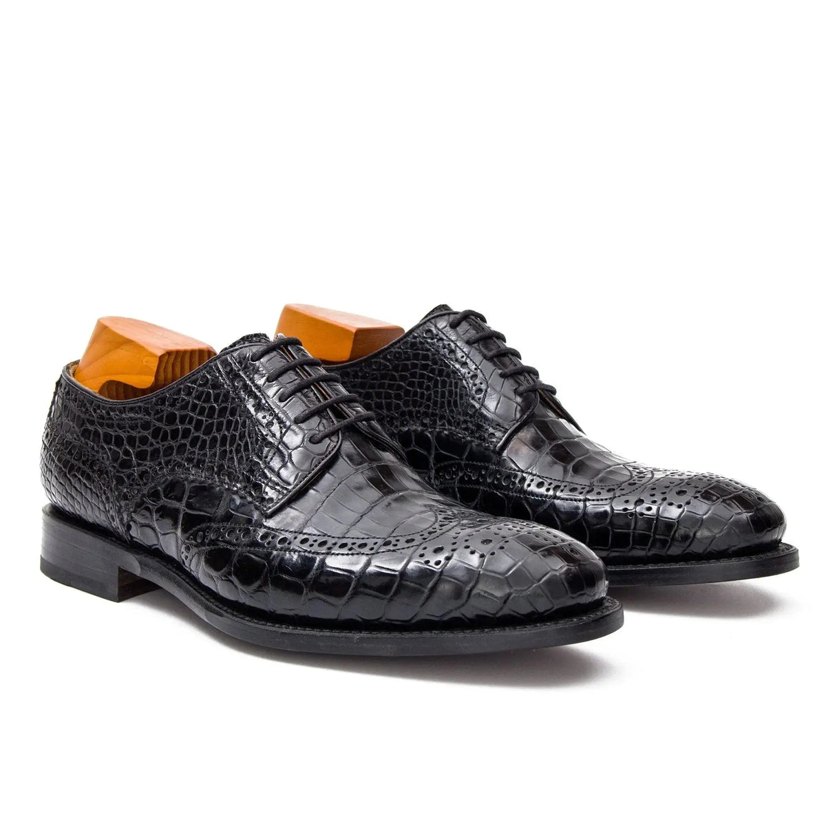 Nile crocodile leather Goodyear crafts derby shoes 21792106 - VanPasch