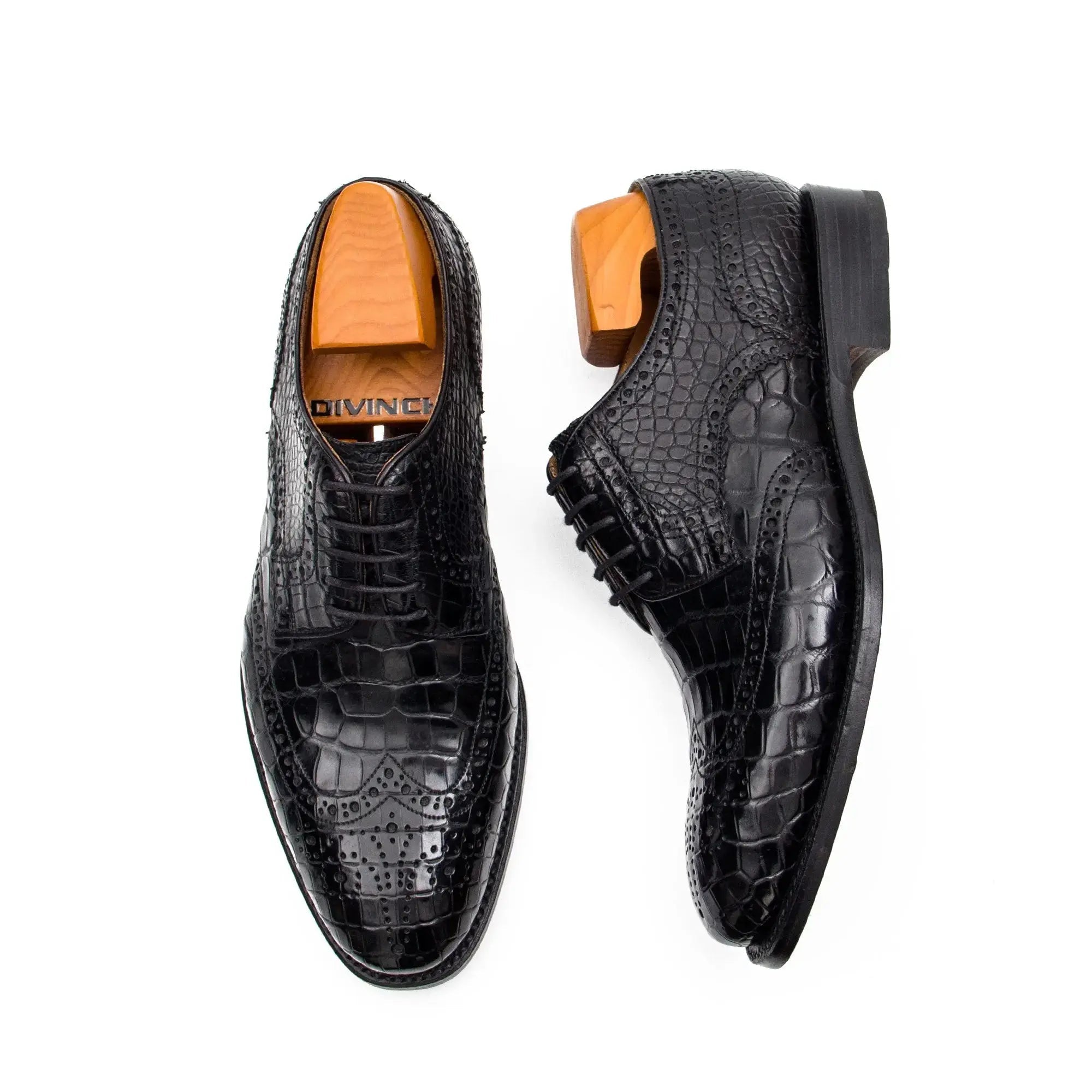Nile crocodile leather Goodyear crafts derby shoes 21792106 - VanPasch