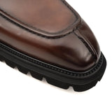 Borwn Burnished Double Monk Boot VanPasch