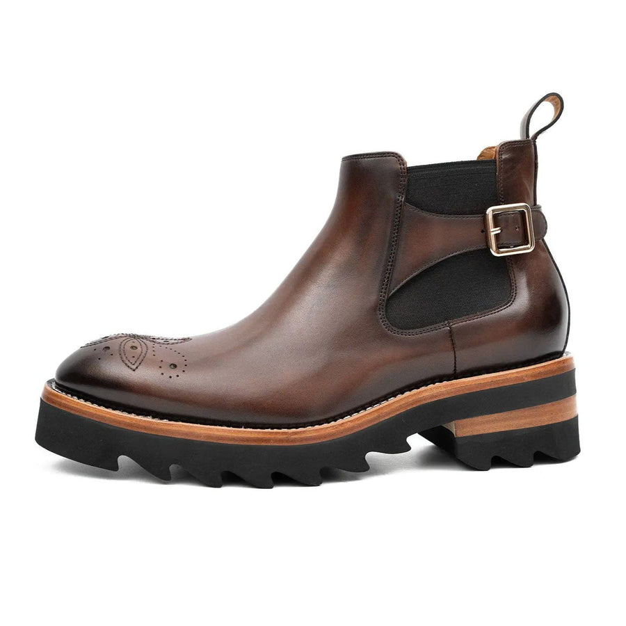 Brogue Chelsea Boots Brown VanPasch