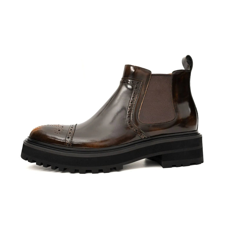 Brogue Platform Chelsea Boot VanPasch