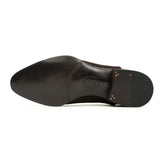 Brown Crocodile & Suede Oxford Shoes VanPasch