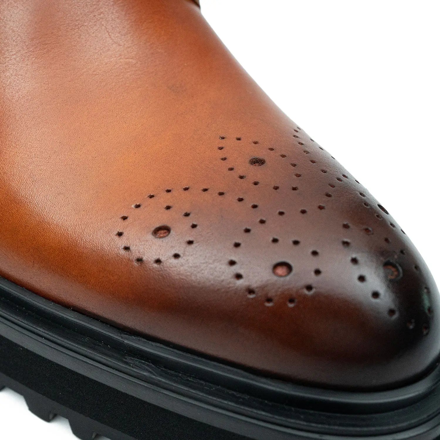 Brown Dual-Buckle Chunky Sole Brogues VanPasch