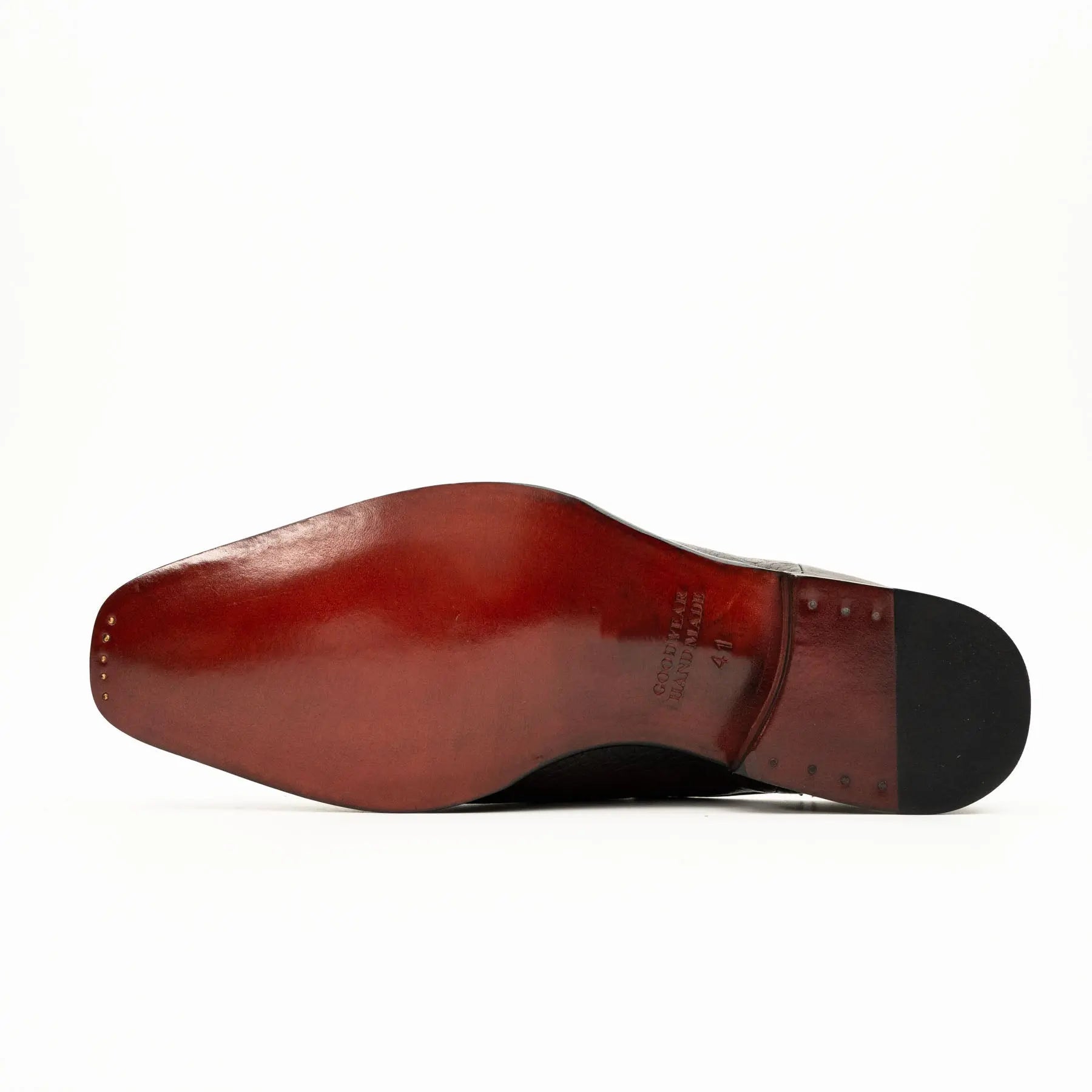 Burgundy Backless Monk Mule VanPasch