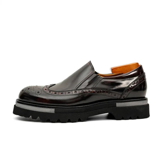 Brogue Lug-Sole Loafer