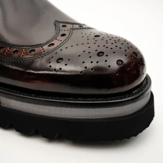 Brogue Lug-Sole Loafer