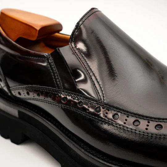 Brogue Lug-Sole Loafer