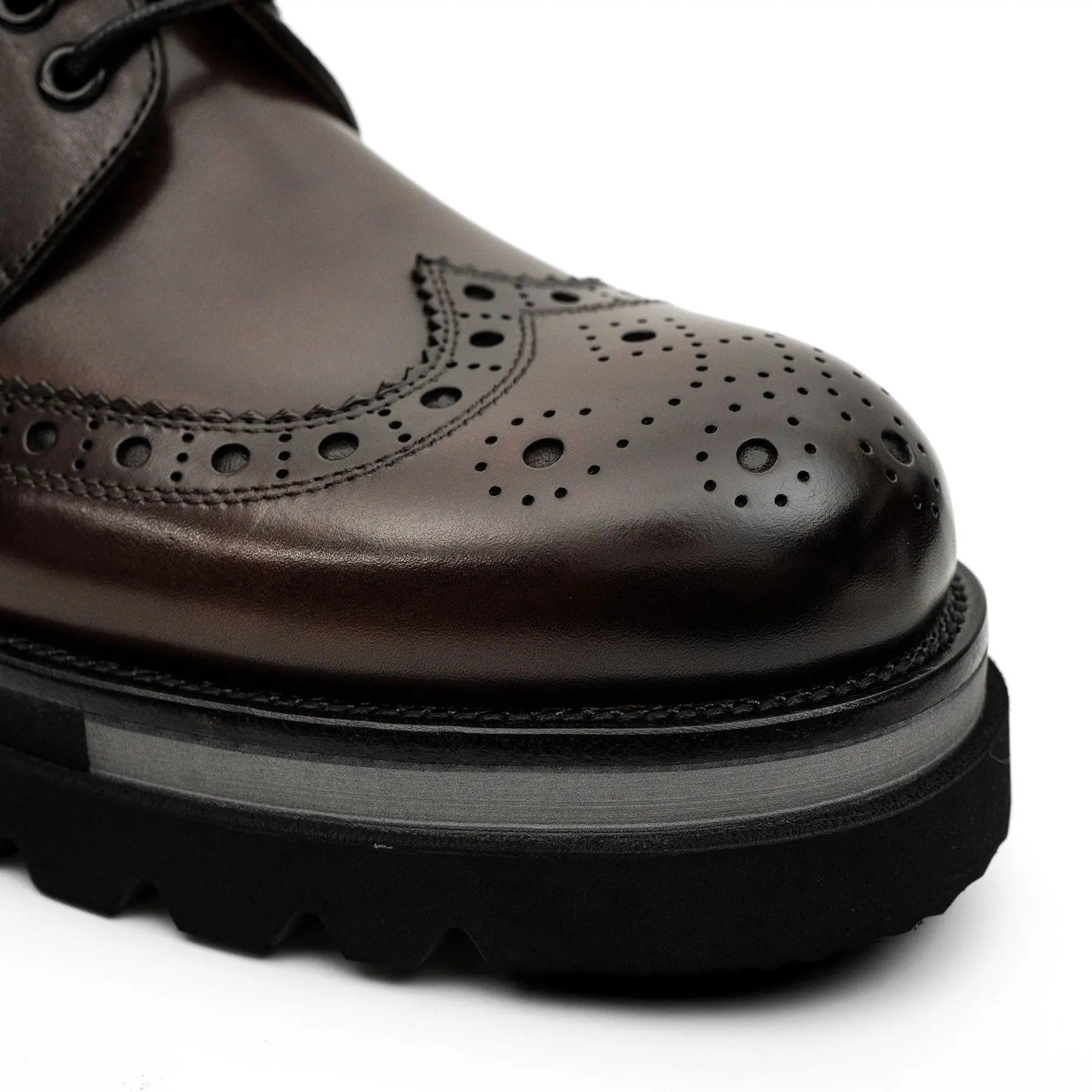Burnished Brogue Lug-Sole Derby VanPasch