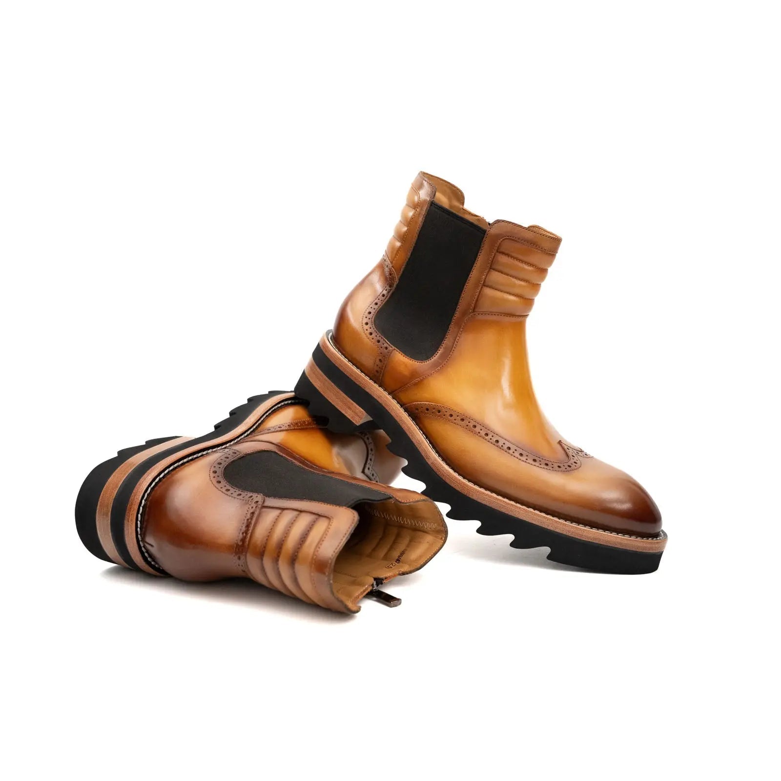 Burnished Brogue Platform Chelsea VanPasch