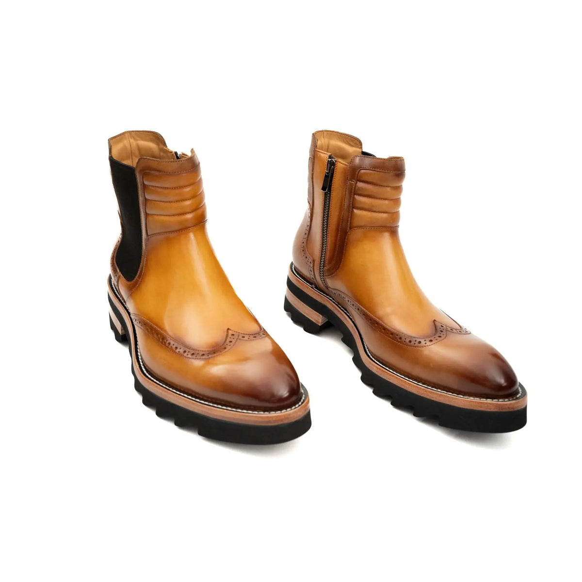 Burnished Brogue Platform Chelsea VanPasch