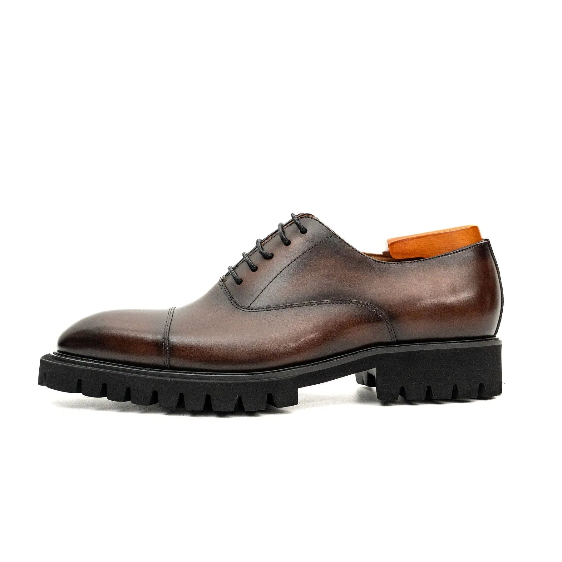 Burnished Lug-Sole Oxfords