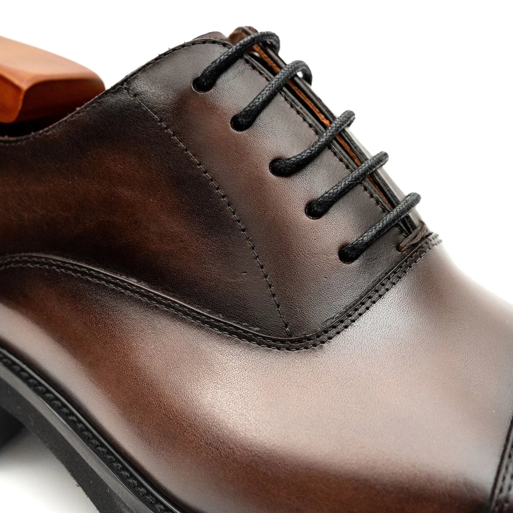 Burnished Lug-Sole Oxfords