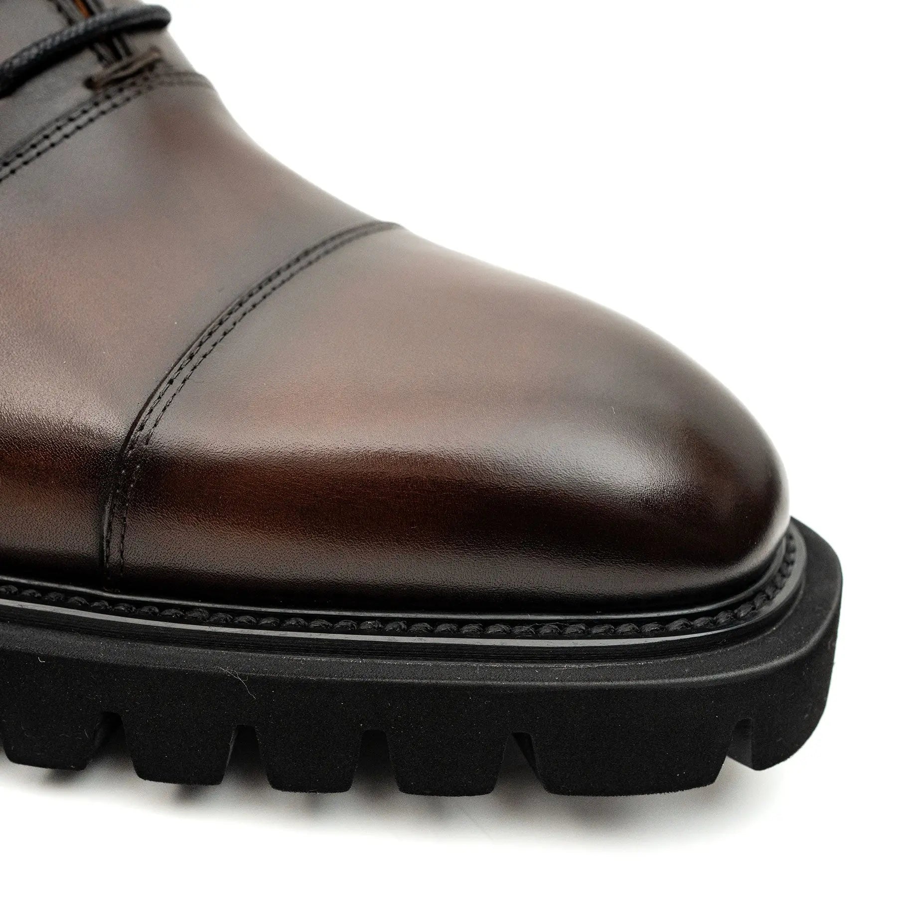 Burnished Lug-Sole Oxfords