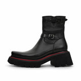 Burnished Brown Strap Platform Derby