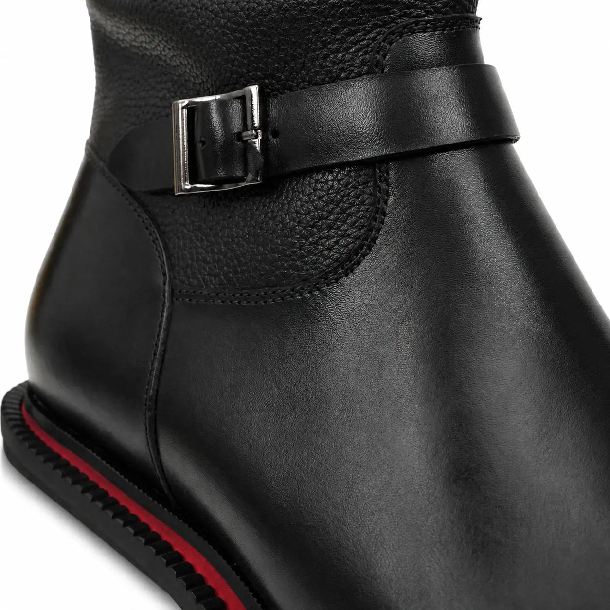 Burnished Brown Strap Platform Derby
