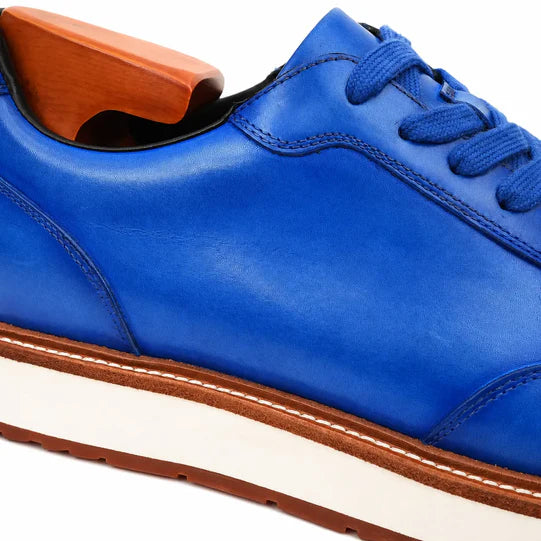 Calfskin Derby-Style Sneakers