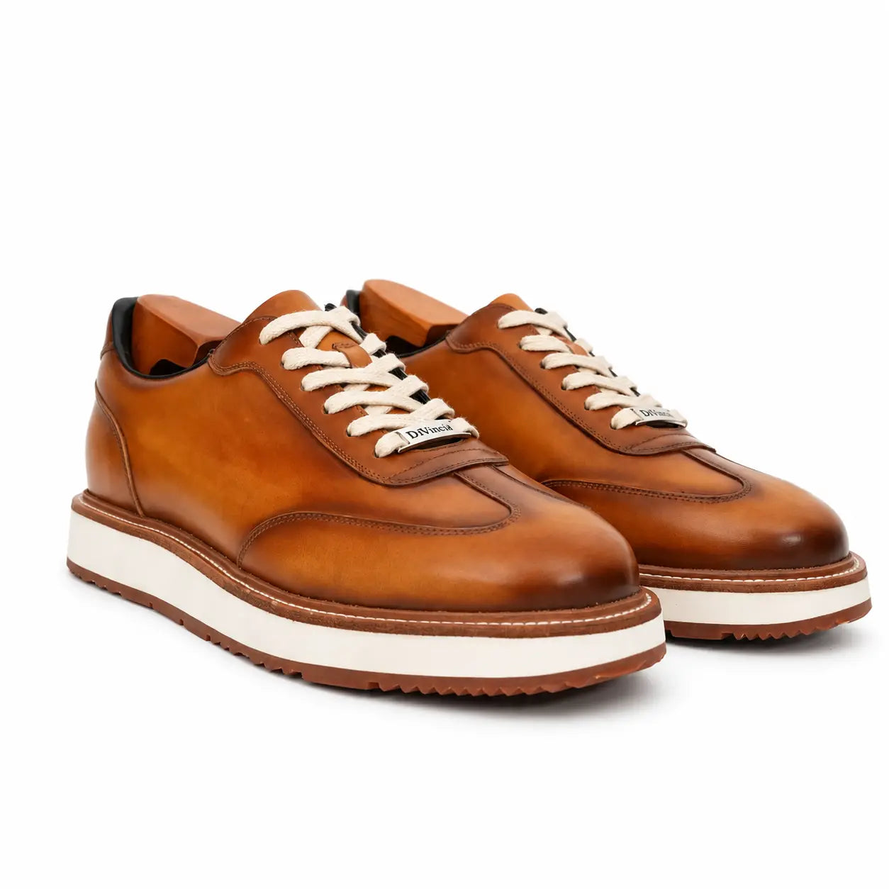 Calfskin Derby-Style Sneakers
