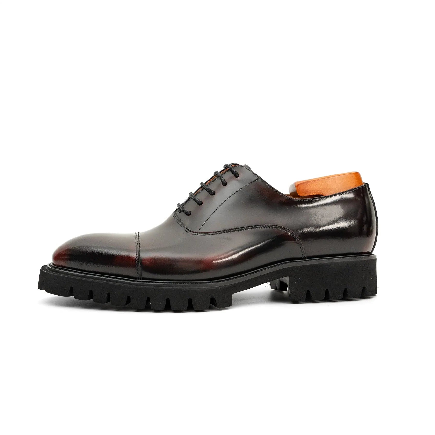 Burnished Lug-Sole Oxfords