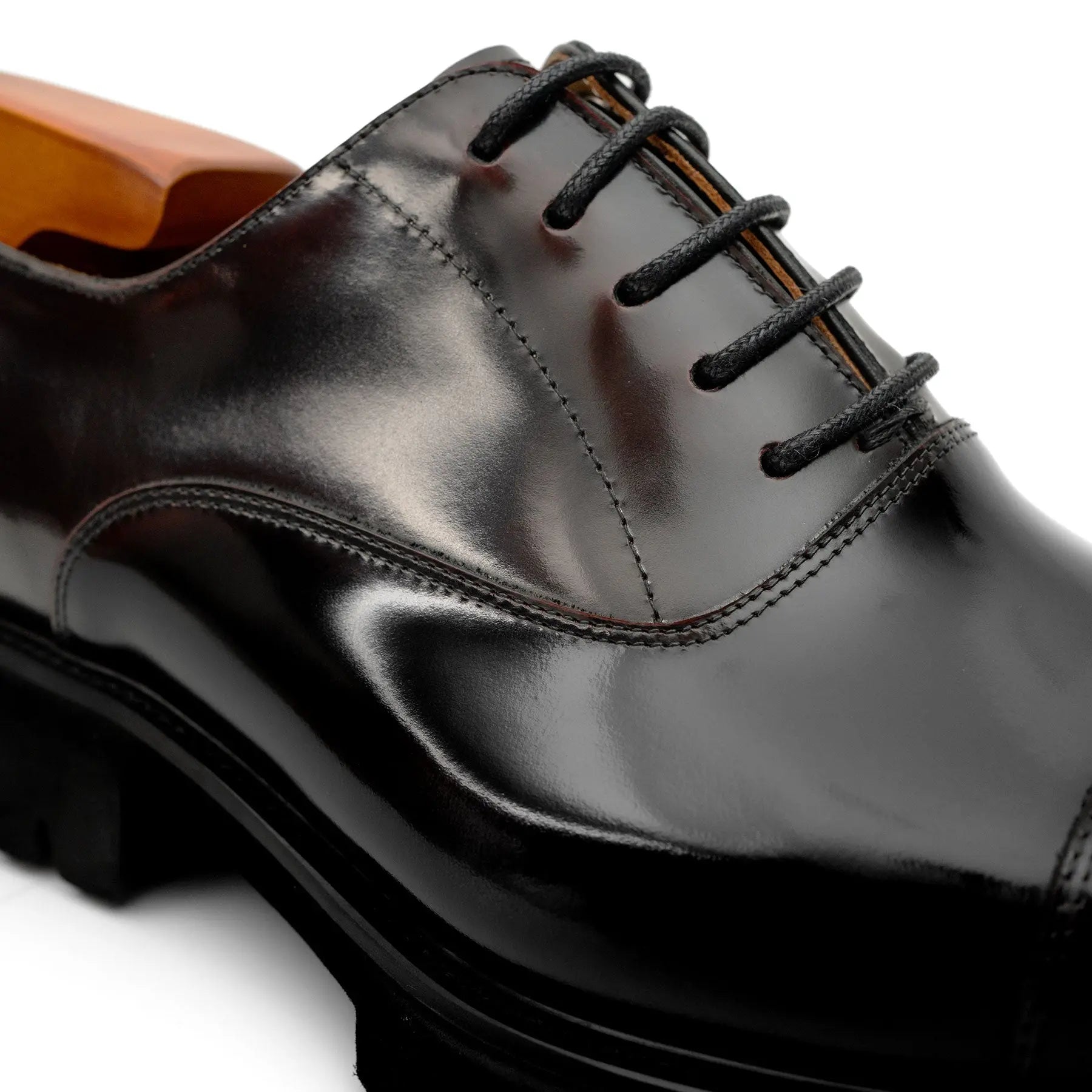 Burnished Lug-Sole Oxfords