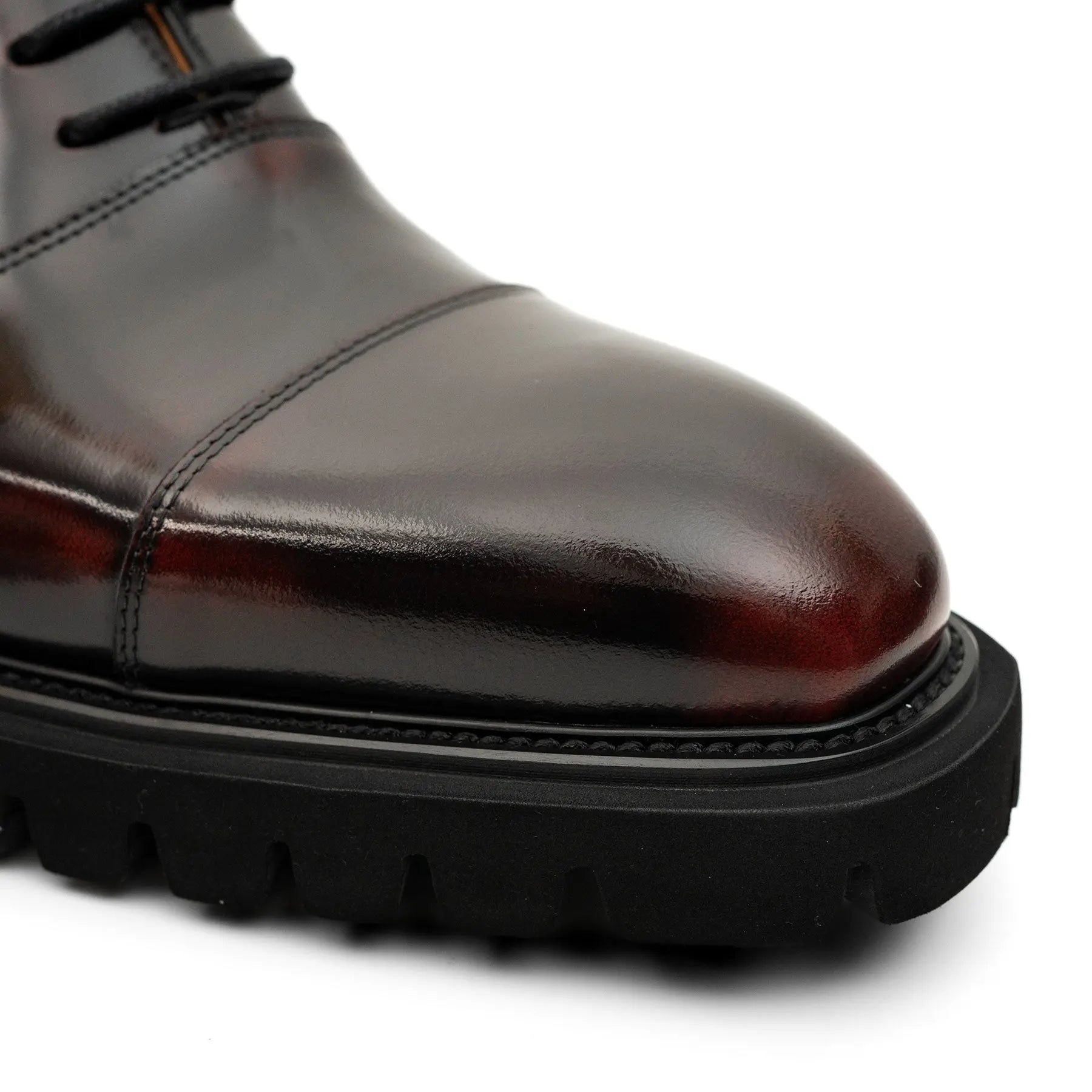 Burnished Lug-Sole Oxfords