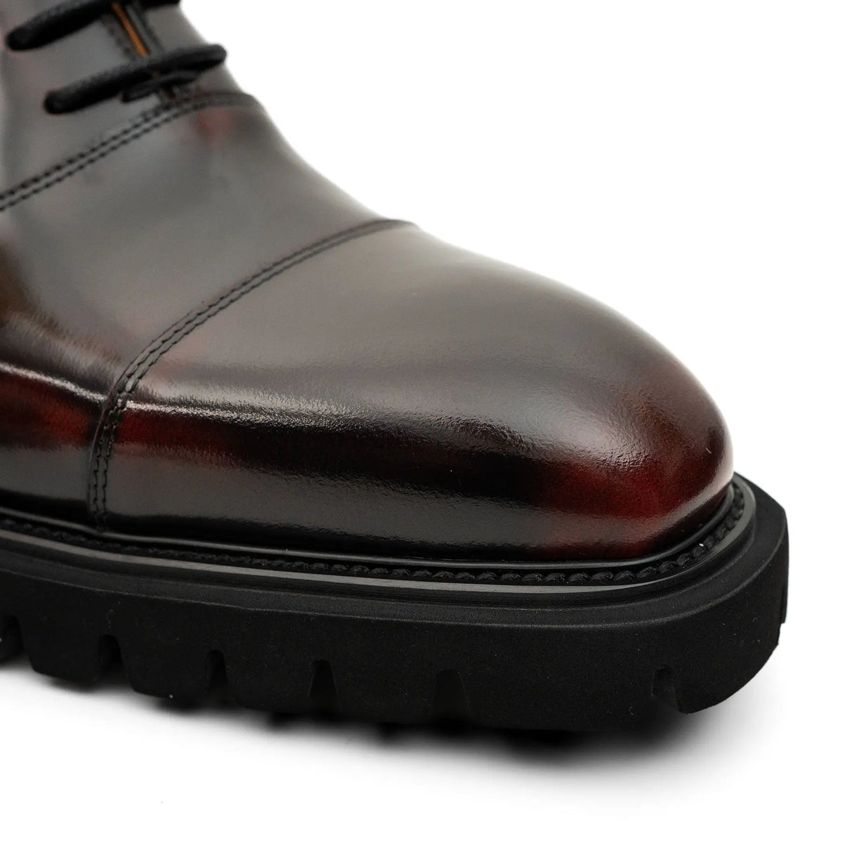 Burnished Lug-Sole Oxfords
