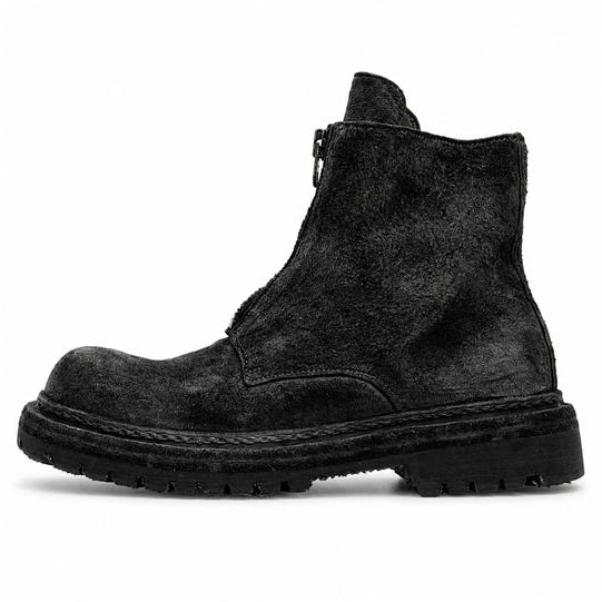 Suede Zip Ankle Boots for Men