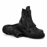Suede Zip Ankle Boots for Men