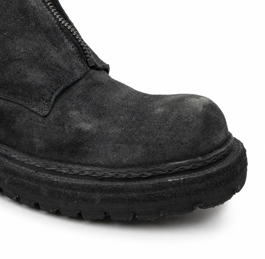 Suede Zip Ankle Boots for Men